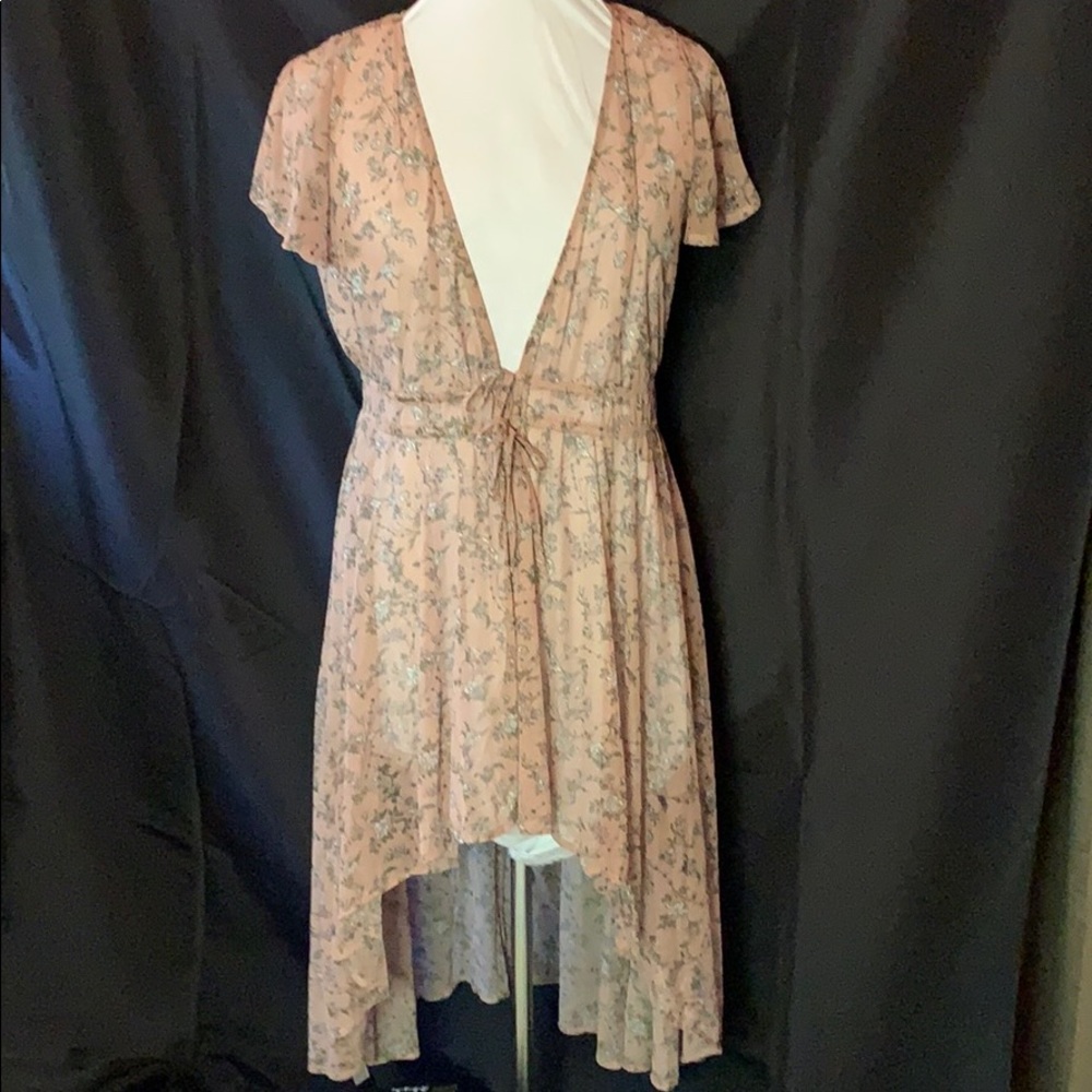 Pretty pink sheer over dress